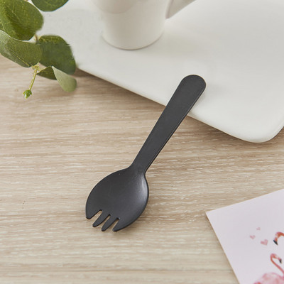 25 vnt Virtuvės šaukštas Plastikinis vienkartinis ledų šaukštas Vakarėlių stalo reikmenys Skaidrus plastikinis ledų šaukštas