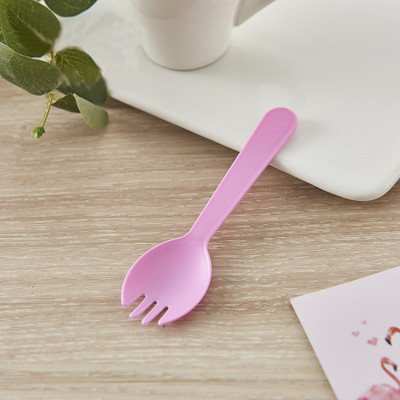 25 vnt Virtuvės šaukštas Plastikinis vienkartinis ledų šaukštas Vakarėlių stalo reikmenys Skaidrus plastikinis ledų šaukštas