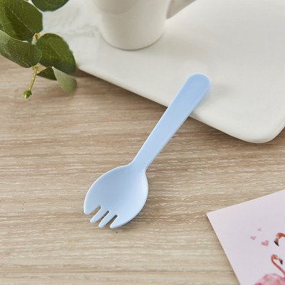 25 vnt Virtuvės šaukštas Plastikinis vienkartinis ledų šaukštas Vakarėlių stalo reikmenys Skaidrus plastikinis ledų šaukštas