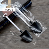 50 τμχ/συσκευασία Πλαστικό φτυάρι μιας χρήσης Κουτάλι παγωτό κέικ κουτάλι επιδόρπιο τσαγιού κουτάλια καφέ προμήθειες πάρτι