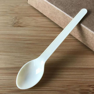 50 vnt. plastikiniai šaukštai desertiniai šaukštai vienkartiniai virtuvės reikmenys tortų pudingas ledų šaukštai banketų restoranas virtuvės prietaisai