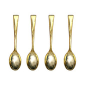 72 τμχ Πλαστικό χρυσό μίνι σετ κουταλιών μιας χρήσης Πλαστικά μαχαιροπήρουνα απομίμησης μετάλλων για πικ-νικ για πάρτι μπάρμπεκιου