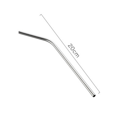 Izsmalcināts nerūsējošā tērauda vides aizsardzības ūdens kauss, sadzīves metāla auksto dzērienu salmiņš, izturīgs piena tējas elkoņa salmiņš