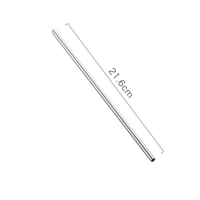 Izsmalcināts nerūsējošā tērauda vides aizsardzības ūdens kauss, sadzīves metāla auksto dzērienu salmiņš, izturīgs piena tējas elkoņa salmiņš