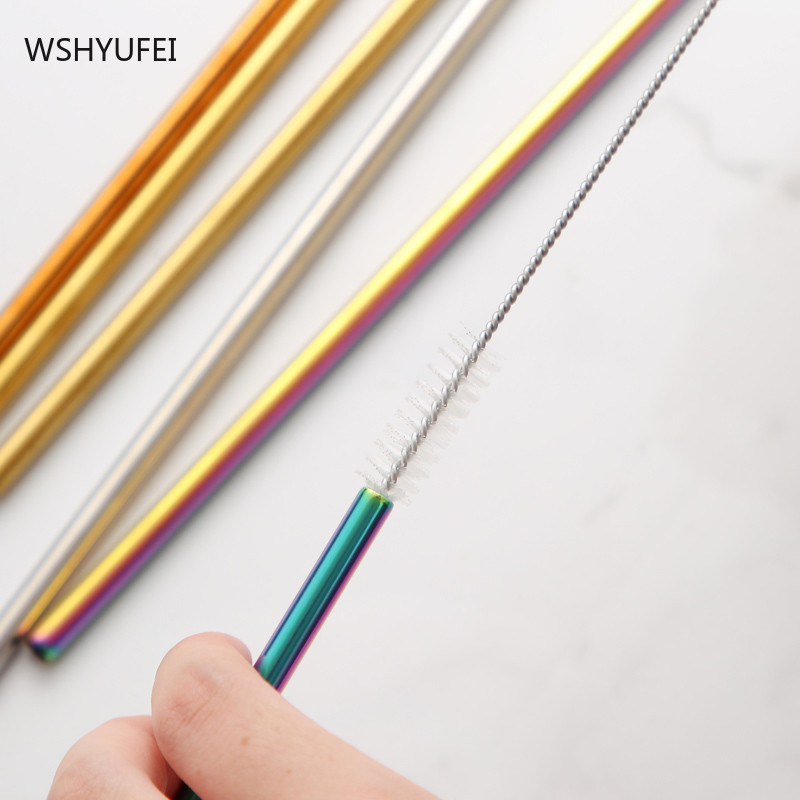 Izsmalcināts nerūsējošā tērauda vides aizsardzības ūdens kauss, sadzīves metāla auksto dzērienu salmiņš, izturīgs piena tējas elkoņa salmiņš