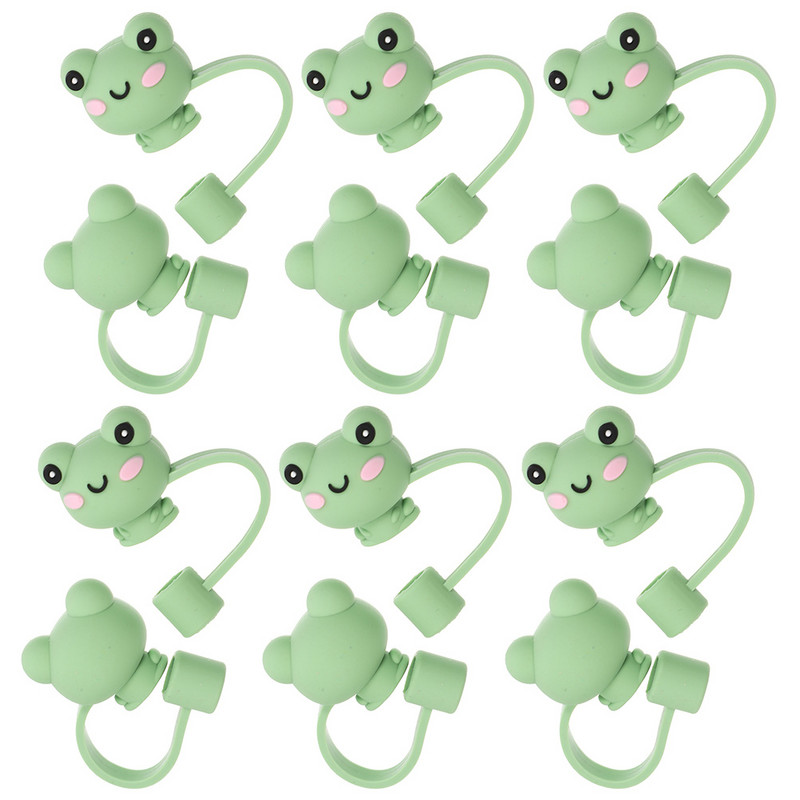 12 bucăți capac de praf de paie, dop drăguț pentru decorarea fructelor, huse cu ventoză, gel de silice, dop în formă de animal