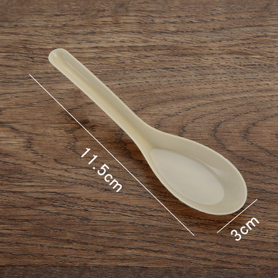 50 vnt. plastikiniai šaukštai vienkartiniai skaidrūs šaukštai sriubos šaukštai želė ledams desertų užkandžių virtuvei