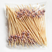 100 vnt. Kokteilių rinkiniai Užkandžių iešmeliai Garnyras Dekoratyviniai vakarėlio reikmenys