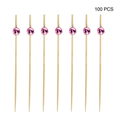 100 vnt. Kokteilių rinkiniai Užkandžių iešmeliai Garnyras Dekoratyviniai vakarėlio reikmenys