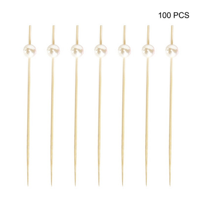 100 vnt. Kokteilių rinkiniai Užkandžių iešmeliai Garnyras Dekoratyviniai vakarėlio reikmenys