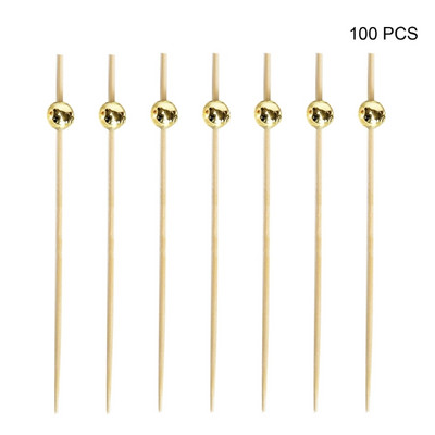 100 vnt. Kokteilių rinkiniai Užkandžių iešmeliai Garnyras Dekoratyviniai vakarėlio reikmenys