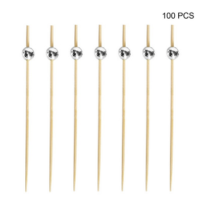 100 vnt. Kokteilių rinkiniai Užkandžių iešmeliai Garnyras Dekoratyviniai vakarėlio reikmenys