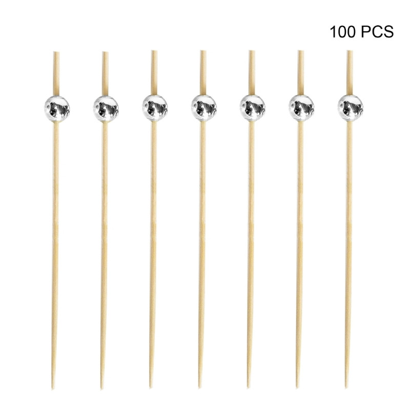 100 vnt. Kokteilių rinkiniai Užkandžių iešmeliai Garnyras Dekoratyviniai vakarėlio reikmenys