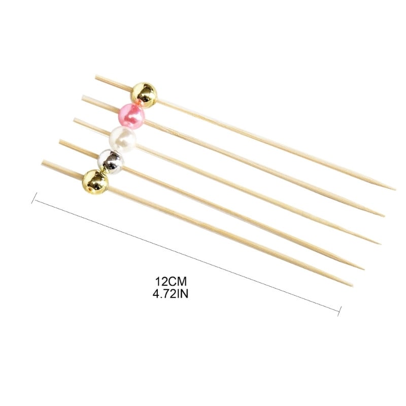 100 vnt. Kokteilių rinkiniai Užkandžių iešmeliai Garnyras Dekoratyviniai vakarėlio reikmenys