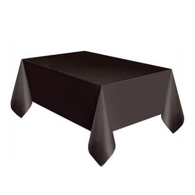Plastikinė vienkartinė vienspalvė staltiesė Gimtadienio vakarėlis Vestuvės Kalėdų stalo užvalkalas Šluostymo užvalkalai Stačiakampio stalo audinio dekoras