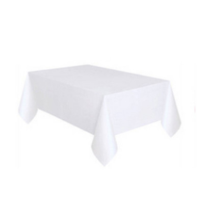 Plastikinė vienkartinė vienspalvė staltiesė Gimtadienio vakarėlis Vestuvės Kalėdų stalo užvalkalas Šluostymo užvalkalai Stačiakampio stalo audinio dekoras