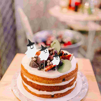 Διακοσμήσεις για αποκριάτικες τούρτες Χάρτινες επιδόρπιες στολές Cupcake τρόμου Δημιουργικά ένθετα πάρτι Εορταστικές διακοσμητικές επιλογές