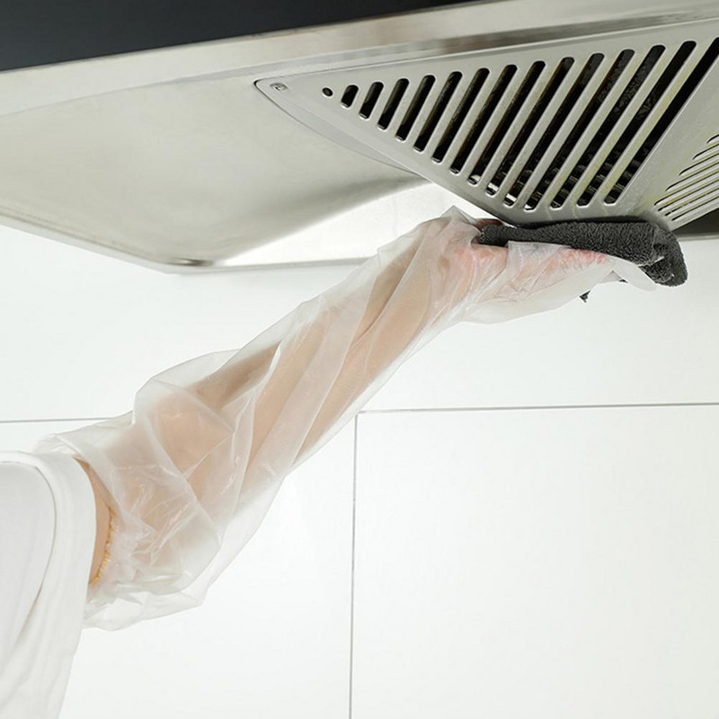 Indų plovimo pirštinės Valymo įrankis Buitinės pirštinės ilgomis rankovėmis Apsaugo rankas Didžiosios alkūnės vienkartinės TPE namų tvarkymo pirštinės