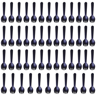 100db Mini desszert kanalak Többcélú eldobható műanyag kanál parti kellékek esküvőkre, piknikekre, zuhanyzókra, konyhai eszközökre