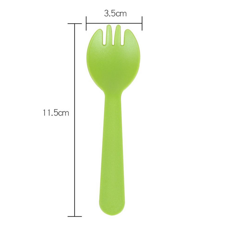 100db Mini desszert kanalak Többcélú eldobható műanyag kanál parti kellékek esküvőkre, piknikekre, zuhanyzókra, konyhai eszközökre