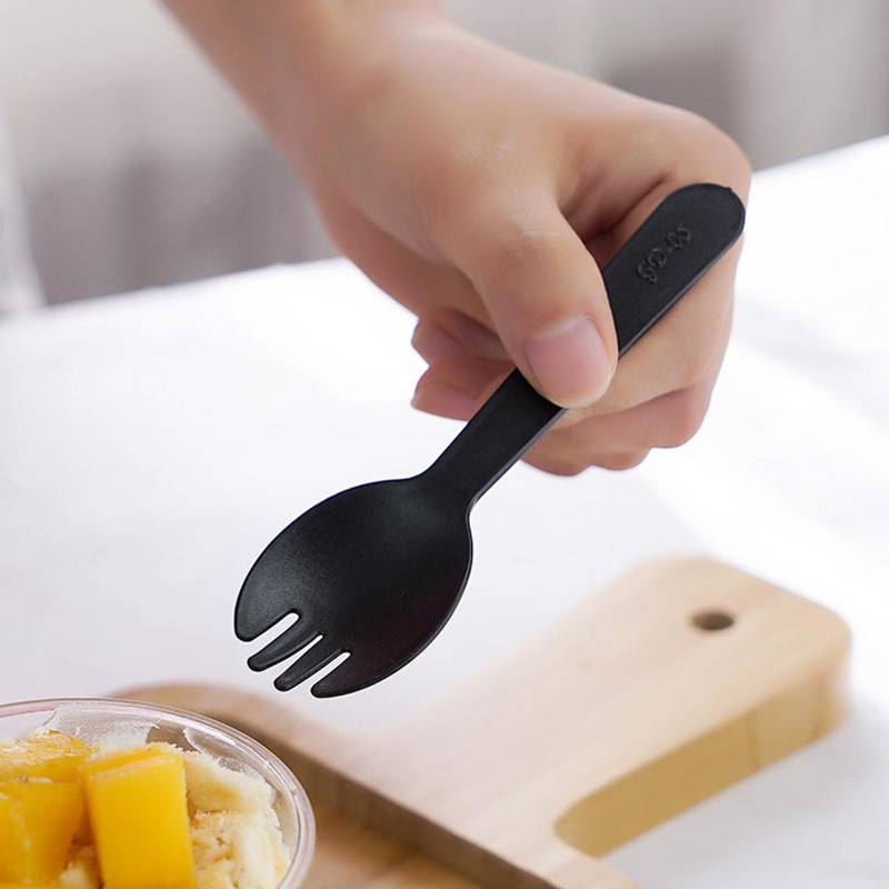 100db Mini desszert kanalak Többcélú eldobható műanyag kanál parti kellékek esküvőkre, piknikekre, zuhanyzókra, konyhai eszközökre