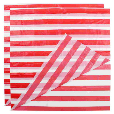 Galda skrējēja cirka ballītes dzimšanas dienas rotājumi dod priekšroku svītrainiem galdautiem