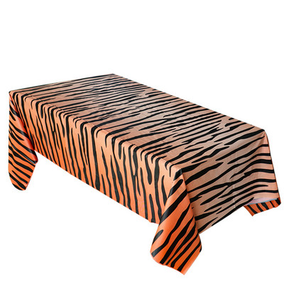 137x274cm vienreizējās lietošanas galdauts PE zaļas palmu lapas āra piknika ballītes galda pārklājs Skolas dienas ballītes dekorācijas