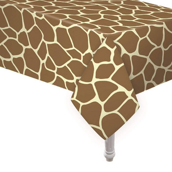 1 бр. животни леопард покривка листа жираф покривка за еднократна употреба за джунгла сафари декорации за рожден ден