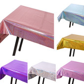 Vienkartinė vandeniui atspari staltiesė Stačiakampė staltiesė Vestuvių gimtadienio puošmena Šventinė staltiesė, skirta stalo dangčiui