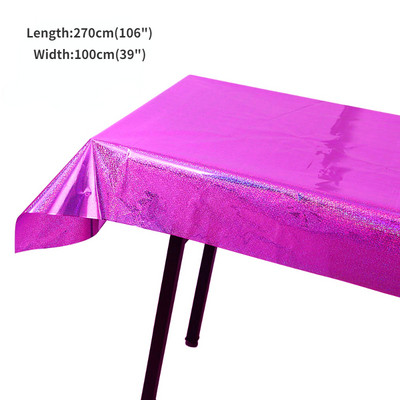 Vienkartinė vandeniui atspari staltiesė Stačiakampė staltiesė Vestuvių gimtadienio puošmena Šventinė staltiesė, skirta stalo dangčiui