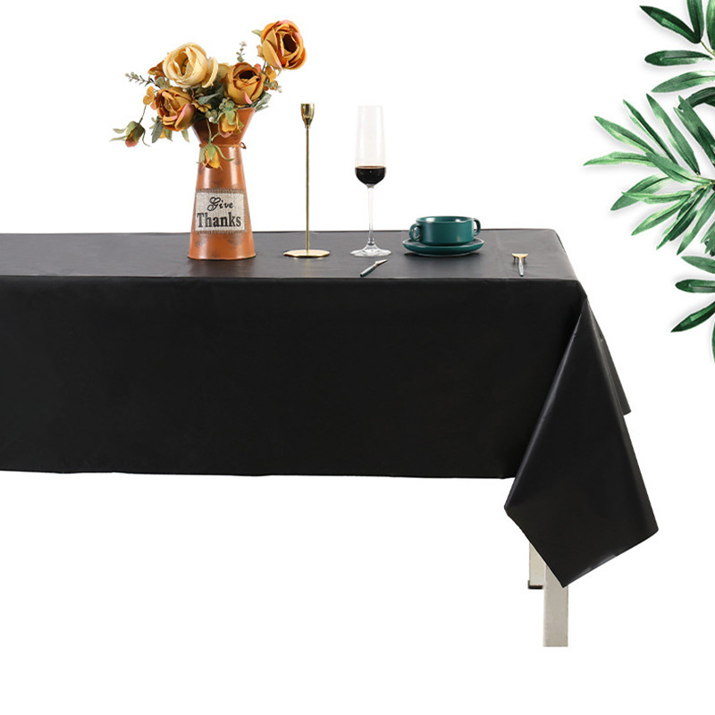 Vienreizējās lietošanas galdauts Krāsains, eļļas necaurlaidīgs galdauts Plastmasas ūdensnecaurlaidīgs ēdamgalda pārsegs dzimšanas dienas svinībām kāzu galdauts