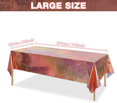 Față de masă pentru acasă 54*108 inch pentru zi de naștere husă de picnic impermeabilă decor Crăciun curcubeu pentru masă nuntă anti-ulei pentru exterior