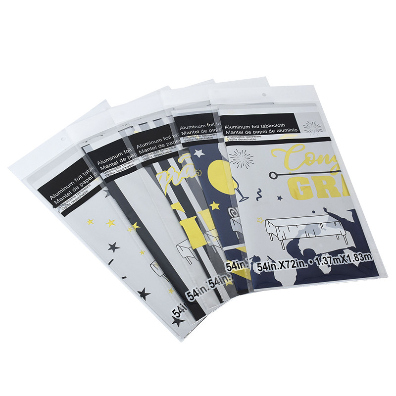 Izlaiduma sezonas galdauts 2023 Apsveicam Izlaiduma sezonas tematiskās ballītes Vienreizējās lietošanas galda dekorēšanas piederumi Plastmasas galdauts