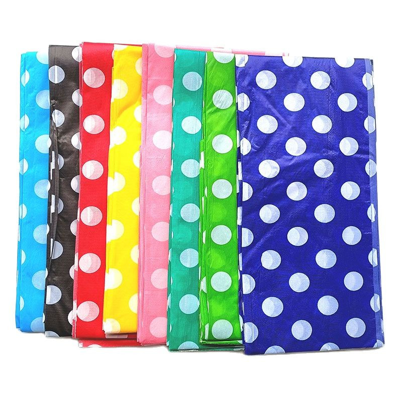 1db Születésnapi parti dekoráció Babazuhany Eldobható terítő Családi szállodai utazás Pöttyös tematikus asztaltakaró szoba Asztalterítő