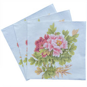 40 vnt Bijūnų servetėlės Popierinės gėlių rašto Dekupažinės servetėlės Popierinis servetėlės Kalėdų vestuvių dekoravimui Vakarėlio stalo reikmenys Didmeninė prekyba