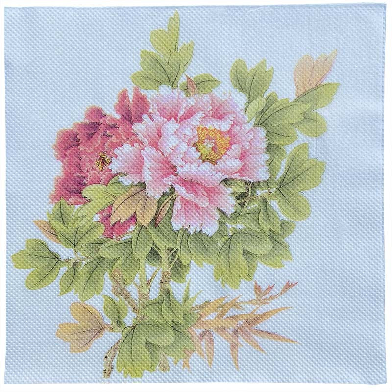 40 vnt Bijūnų servetėlės Popierinės gėlių rašto Dekupažinės servetėlės Popierinis servetėlės Kalėdų vestuvių dekoravimui Vakarėlio stalo reikmenys Didmeninė prekyba