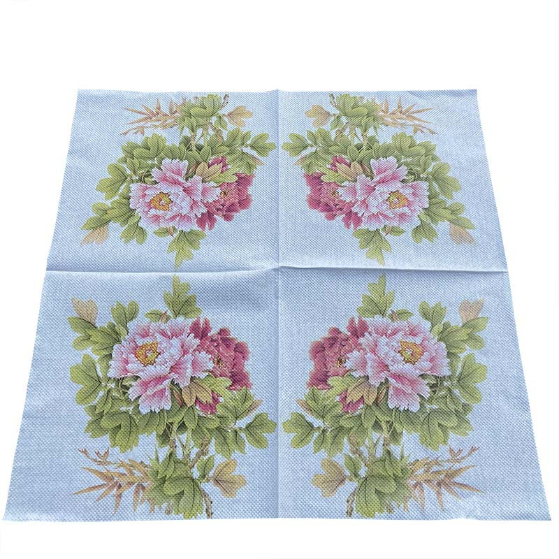 40 vnt Bijūnų servetėlės Popierinės gėlių rašto Dekupažinės servetėlės Popierinis servetėlės Kalėdų vestuvių dekoravimui Vakarėlio stalo reikmenys Didmeninė prekyba