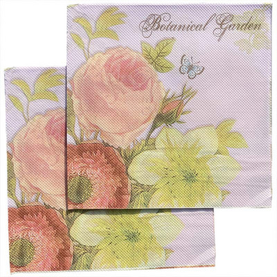 40 vnt Gėlėtos servetėlės Popierinės gėlių rašto Dekupažinės servetėlės Popierinis servetėlės Kalėdų vestuvių dekoravimui Vakarėlio stalo reikmenys