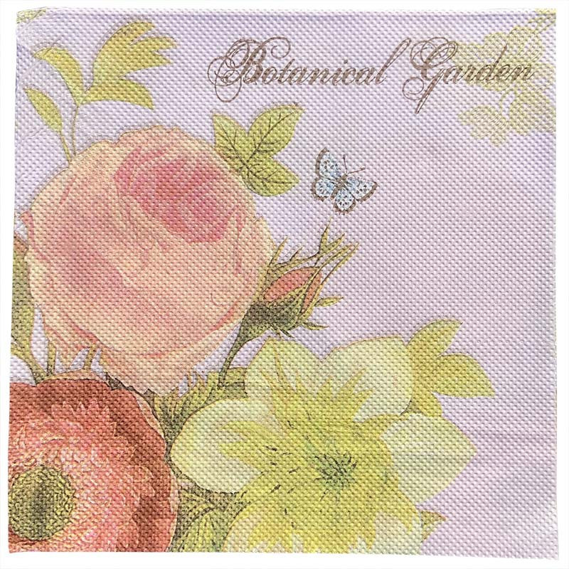 40 vnt Gėlėtos servetėlės Popierinės gėlių rašto Dekupažinės servetėlės Popierinis servetėlės Kalėdų vestuvių dekoravimui Vakarėlio stalo reikmenys