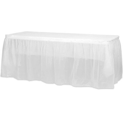 Vandeniui atspari staltiesė Vienkartinė staltiesė su stalo sijonu, skirta su gimtadieniu vakarėlio reikmenims Vestuvių dekoravimas