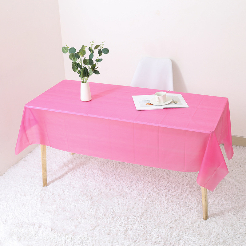 Eldobható terítő Színes olajálló terítő Műanyag vízálló étkezőasztal huzat Születésnapi esküvői terítőhöz