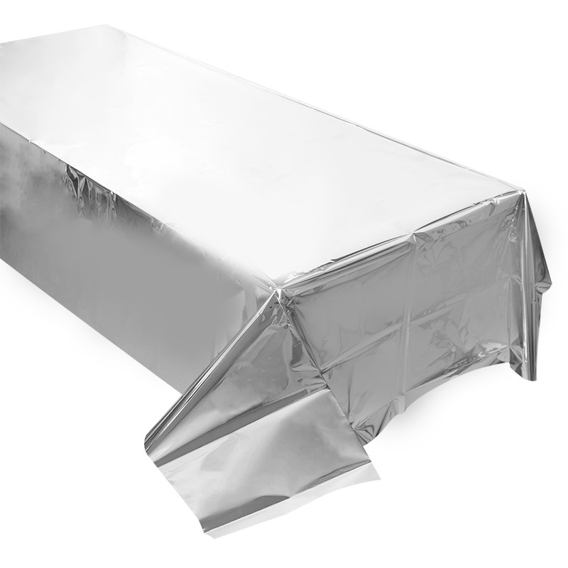 137*235cm Róza arany ezüst arany asztalterítő eldobható karácsonyra születésnapra, esküvői bankettre, téglalap alakú asztalterítőre