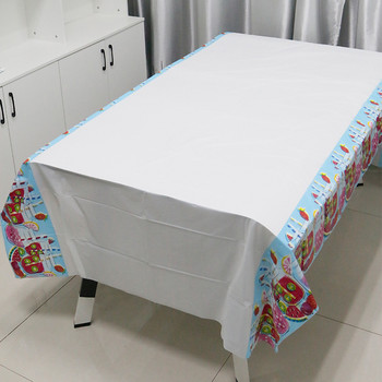 Покривки за маси за еднократна употреба Лятна покривка за парти за рожден ден Удебелена водоустойчива покривка за къмпинг на открито PEVA за еднократна употреба