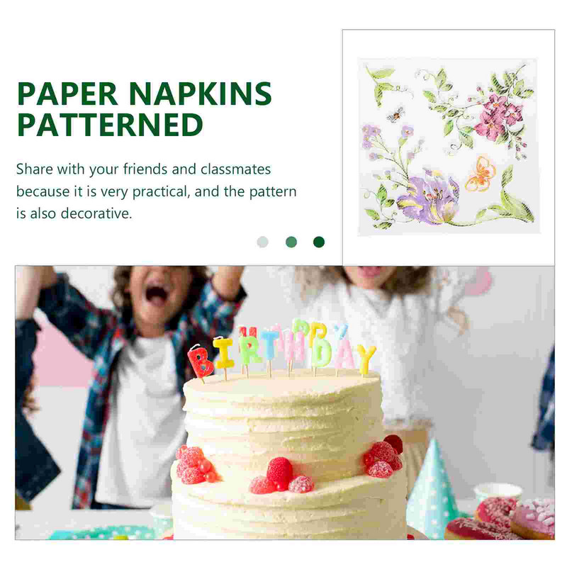 Popierinės servetėlės Raštuoti rankšluosčiai Vonios kambarys Dekoratyvinė šventinė naujovė vakarienė