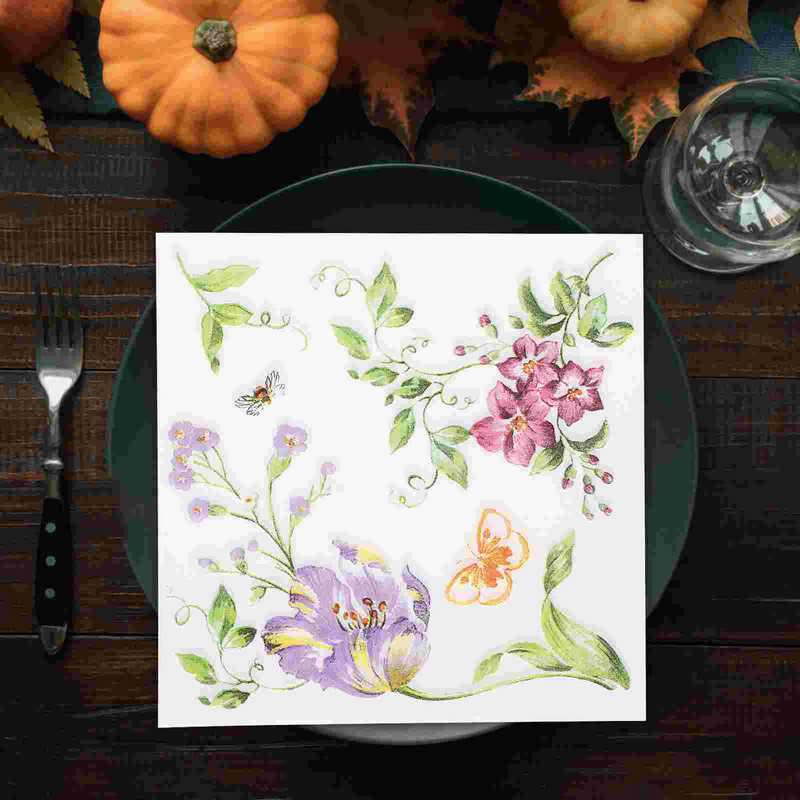 Popierinės servetėlės Raštuoti rankšluosčiai Vonios kambarys Dekoratyvinė šventinė naujovė vakarienė