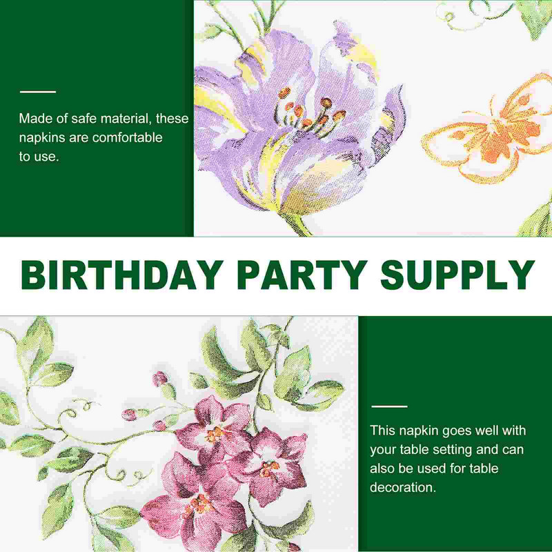 Popierinės servetėlės Raštuoti rankšluosčiai Vonios kambarys Dekoratyvinė šventinė naujovė vakarienė