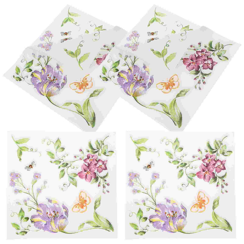 Popierinės servetėlės Raštuoti rankšluosčiai Vonios kambarys Dekoratyvinė šventinė naujovė vakarienė