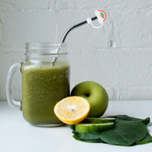 Αξεσουάρ για κοκτέιλ από ανοξείδωτο ατσάλι, αδιάβροχο πυρίτιο τζελ για παιδιά, άχυρο από σιλικόνη