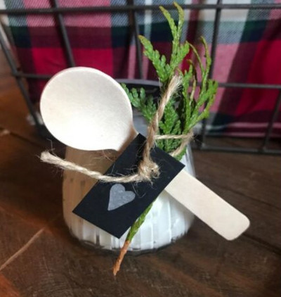 mini koka karote ballīšu kāzu piederumi koka karotes vienreizējās lietošanas galda trauki kafija maisāmā saldējuma koka karote kūkas karote