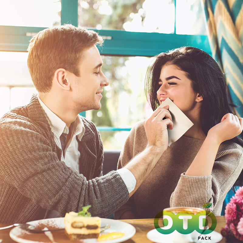 Un videi draudzīgi 50 gab./iepakojumā bambusa 100% vai ideāli kompostējami ikdienas vakariņām, dzērieni kokteiļu vienreizējās lietošanas vakariņu salvetēm